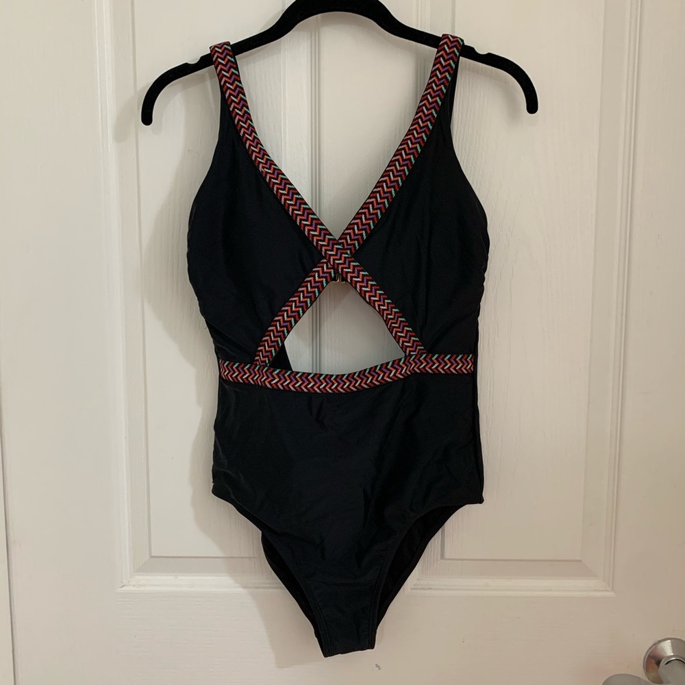 Target Xhilaration Embroidered One Piece Swimsuit